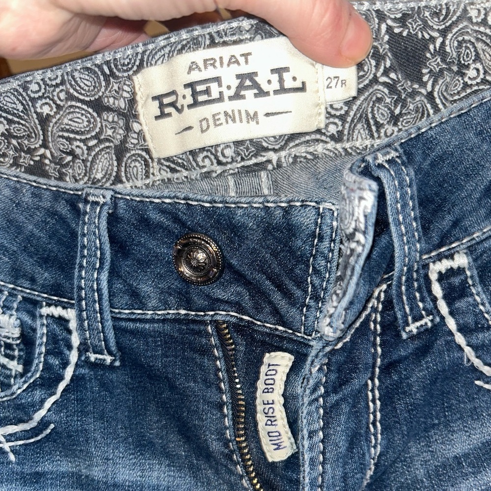 NWT Ariat Mid Rise Boot Cut size 27 - Picture 2 of 4